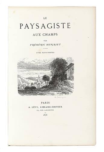 (BARBIZON SCHOOL.) Henriet, Frédéric. Le Paysagiste aux Champs.